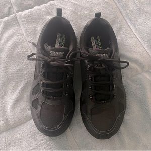 Mens Sketchers Outdoors Wide Fit Ultra Light LaceUp Sneakers Work Shoes 10.5 NEW